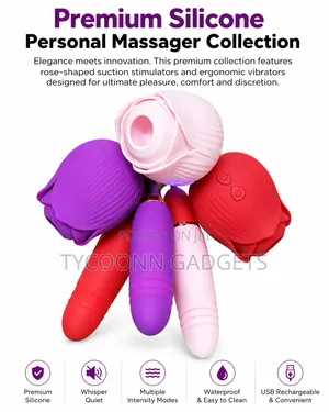 Rose 2in1 G-Spot Cloud-9 Intimate Sucker Clitoral Vibrators Vagina
