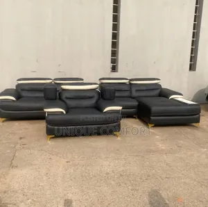 Foreign Used L Shape Leather Sofa,single and Adjustable Head Rest