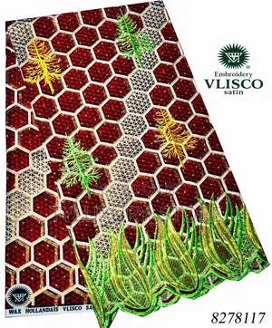 High Quality Vlisco Satin Fabrics
