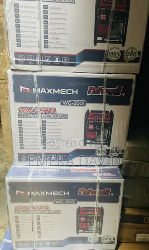 Maxmech Wg-200i Welding Generator Start Weld