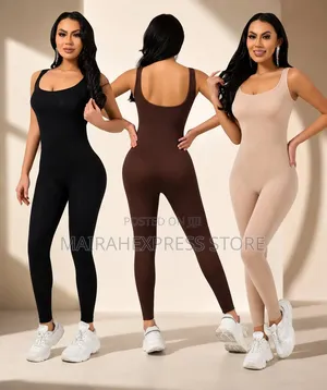 Quality Ladies’ Sleeveless Stretch High Back Seamless Shaping Jumpsuit