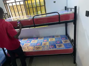 Bunk Beds 3x6 Ft Detachable Hostel / Home Metal Bed Frame