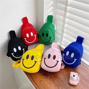 Smiley Print Fashionable Unisex Kids’ Crossbody Bag