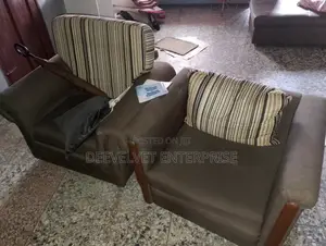 Fairly Used 2pcs Single Chairs and One Long Lounge