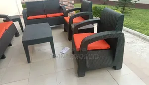 7 Seater Plastic Ratan Sofa