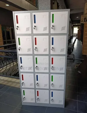 Multi Colored 15 Doors Metal Locker