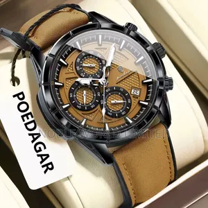 Poedaga Leather Unisex Watch OGU 8j