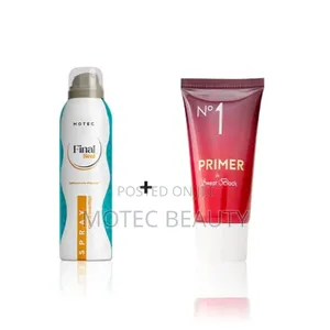 Motec Primer and Spray Combo Long-Lasting Makeup Kit