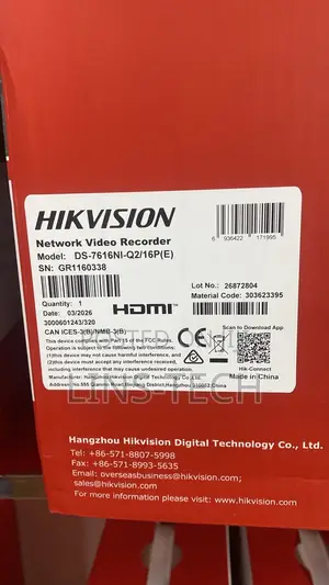 Hikvision NVR 16 Channels