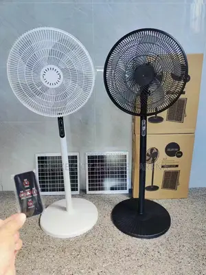 16 Inch Rechargeable Solar Fan , With Solar Panel and Remote Control