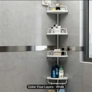 High Quality Big Size 4Layers Bathroom Corner Storage Rack
