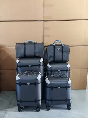 Executive Fabric Travel Luggage Set (5-in-1) – Lightweight Durable