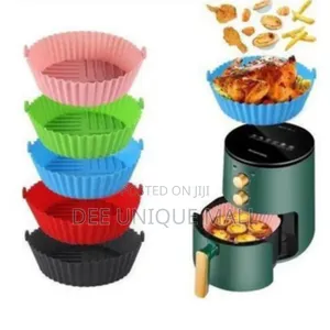 2Pcs Air Fryer Silicone Pot Airfryer Basket Liners