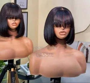 10" Bob Bone Straight With Bangs