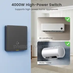 Tuya Zigbee 20A Mechanical Smart Switch (Black) Csmart