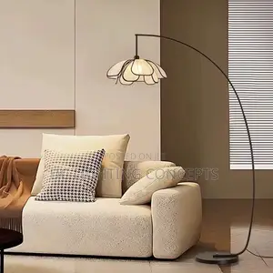 Modern Flower Shape Wabi Sabi Antique Retro Floor Lamp.