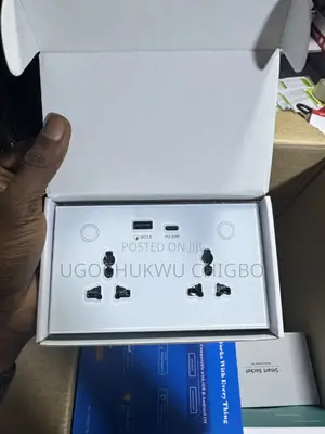 Smart Double Tuya Socket With Type C and Alexa