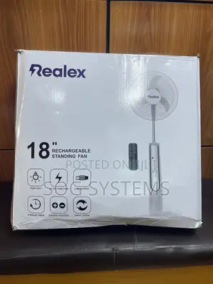 Realex 18 Inches Fan With Solar Panel