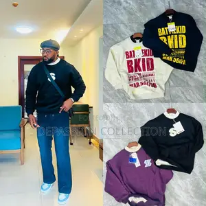 Men Set of Luxury Sweater and Joggers Jeans