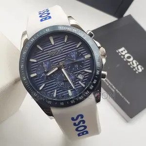 Boss Male Watch Rubber Strap High Quality