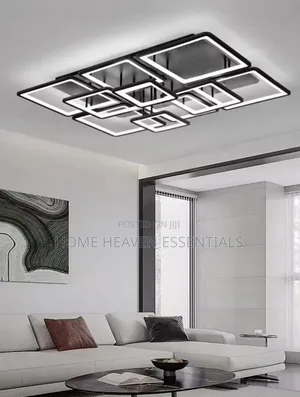 Luxury Remote Control Living Room Flush Chandelier