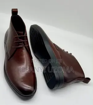 Classic Leather Lace Up Ankle Shoes
