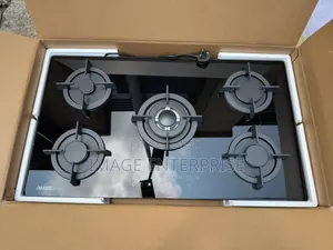 IMAGE 90cm 5 Burner Gas Hob | Cabinet Top Gas Cooker With Touchpad