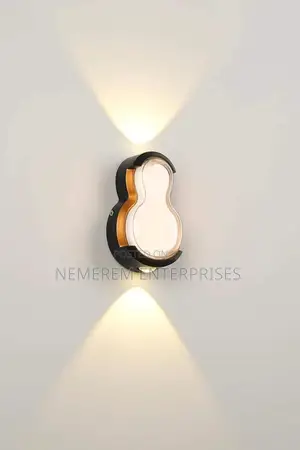 Modern Hourglass LED Wall Light - Indoor Outdoor Up/Down Sconce
