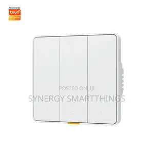 C-Smart Zigbee 3 Gang Button Switch With Alexa- Google Assistant White