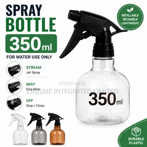 350ml Refillable Plastic Spray Bottle With Adjustable Nozzle