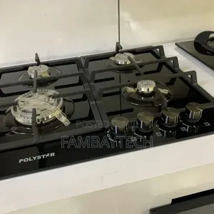 Polystar 4 Burner Glass Cooker