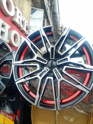 Brand New 16" Luxury Sport Alloy Rims – Black, Silver Red Inner Lip