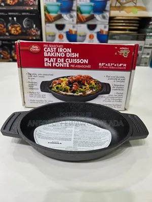 Pre-Seasoned Cast Iron Baking Dish (8.5" × 5.1" × 1.4")