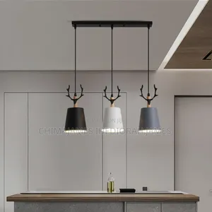 Nordic Restaurant Chandelier Three Head Personality Creative Simple