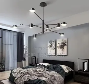 Living Room Chandelier Simple