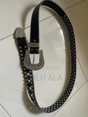 Black Rhinestones Belt