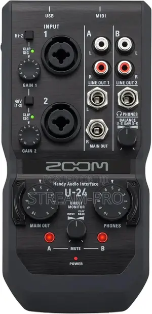 Zoom U-24 Audio Interface Mixer.