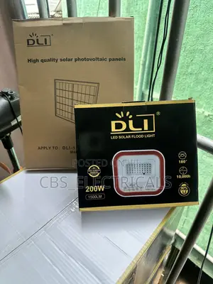 DLI 200W LED Solar Flood Light With Panel