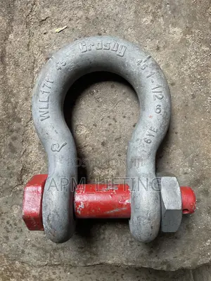 New 17ton(1-1/2”) Crosby C/W Bolt and Nut Shackles Deep Galvanized