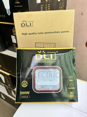 DLI 300W LED Solar Flood Light With Panel – CBS-ELECTRICALS