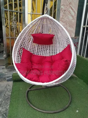 Modern White Outdoor Garden Swing, 1 Seater