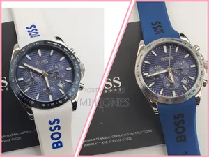 Luxury BOSS Inspired Men Rubber Watch - Quartz Battery*