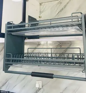 Grey Pull Down Dish Rack