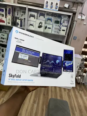 Powerology SkyFold 14” Dual Display Laptop Monitor