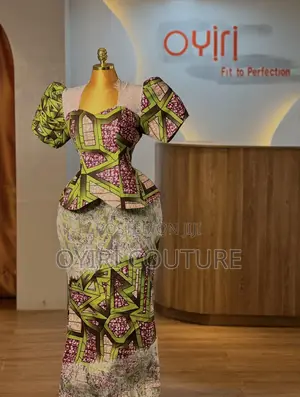 Fitted Ankara Dress