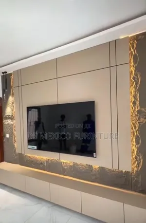 TV Console Made With High Quality HDF Capachino and Pu
