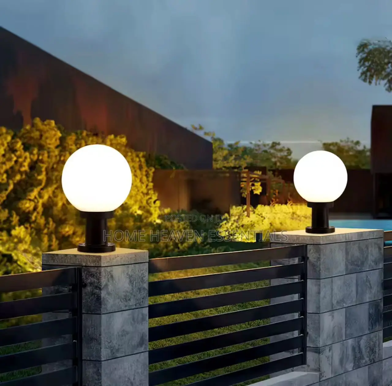 Outdoor Security Pillar Light