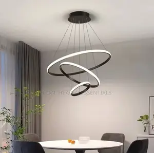 Minimalist Three Rings Chandelier