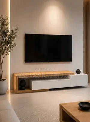Minimalist TV Shelf