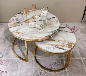 Aurora Marble Nesting Coffee Table Set